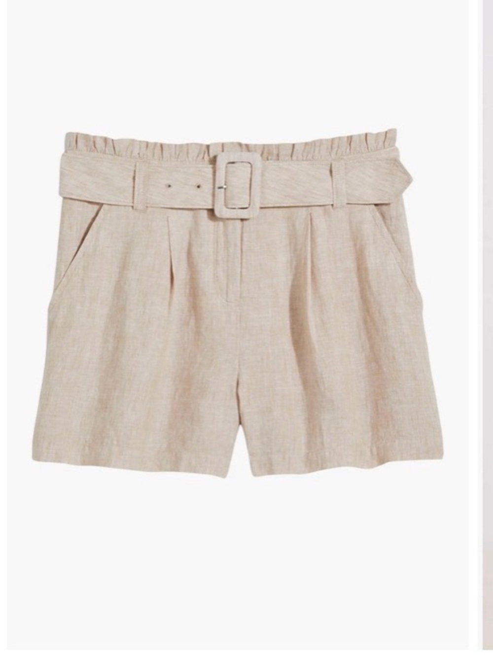 VINEYARD VINES WOMENS LINEN BELTED SHORTS Black 8 - Picture 4 of 7
